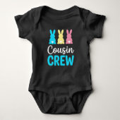 Cousin Crew Easter Bunny Baby Bodysuit Outfit (Voorkant)