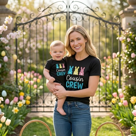 Cousin Crew Easter Bunny Baby Bodysuit Outfit