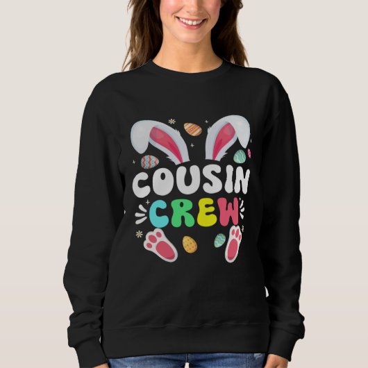 Cousin Crew Easter Bunny Family Matching Toddler B Trui (Voorkant)