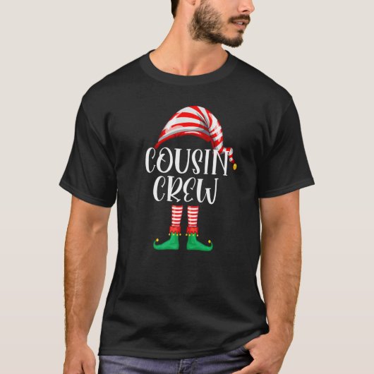 Cousin Crew Elf Cute Xmas Pajama Matching Party Ch T-shirt (Voorkant)