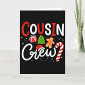 Cousin Crew Family Christmas Pajamas  Kaart (Voorkant)