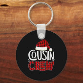 Cousin Crew Family Group Matching Christmas Pajama Sleutelhanger (Voorkant)