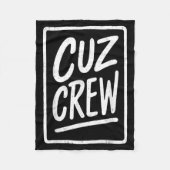 Cousin Crew Family Matching Funny Cousin Squad Tee Fleece Deken (Voorkant)