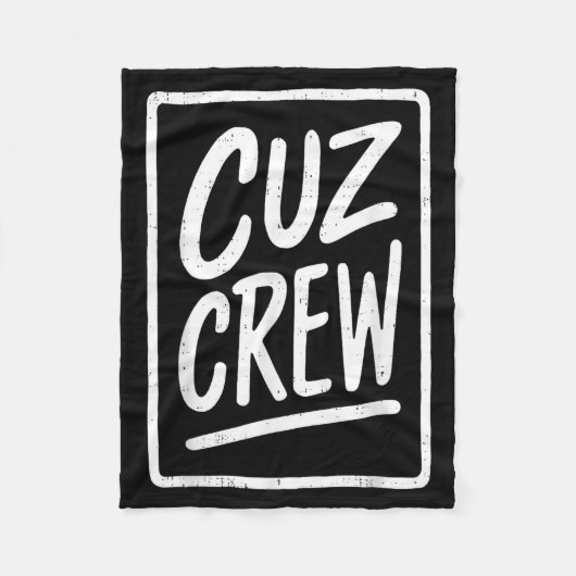 Cousin Crew Family Matching Funny Cousin Squad Tee Fleece Deken (Voorkant)