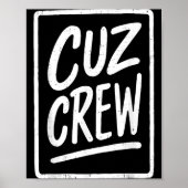 Cousin Crew Family Matching Funny Cousin Squad Tee Poster (Voorkant)