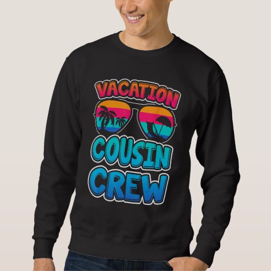 Cousin Crew Family Summer Vacation Retro Apparel F Trui (Voorkant)