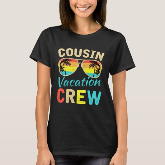 Cousin Crew Family Vacation Summer Vacation Beach  T-shirt (Voorkant)