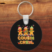 Cousin Crew Gingerbread Pjs Pajamas Christmas Xmas Sleutelhanger (Voorkant)