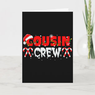 Cousin Crew Kerstboom Matching Kids Familie Groep Kaart