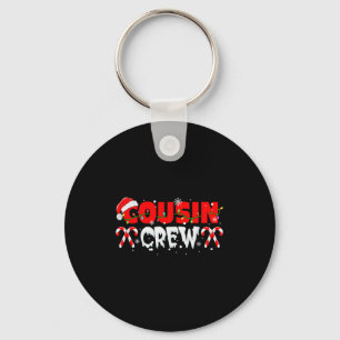 Cousin Crew Kerstboom Matching Kids Familie Groep Sleutelhanger