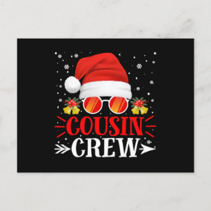 Cousin Crew Kerstman Kerstmis.Png Uitnodiging Briefkaart