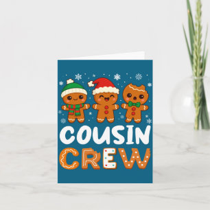 Cousin Crew Kerstmis 2025 Cookie Kids Jongen Meisj Kaart