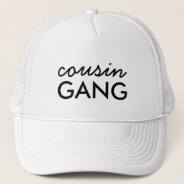 Cousin Crew Leuke bijpassende familiehoed ontwerp Trucker Pet