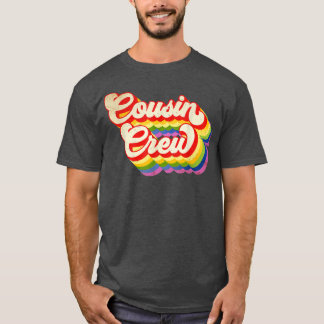 Cousin Crew Regenboog Kleur Voor Jongens Meisjes K T-shirt