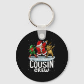 Cousin Crew Santa Elf Dabbing Matching Family Chri Sleutelhanger (Voorkant)
