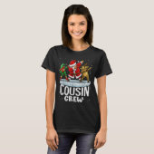 Cousin Crew Santa Elf Dabbing Matching Family Chri T-shirt (Voorkant volledig)