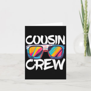 Cousin Crew Shirt Volwassenen Kinder Matching Cous Kaart