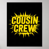 Cousin Crew Shirt Volwassenen Kinder Matching Cous Poster (Voorkant)