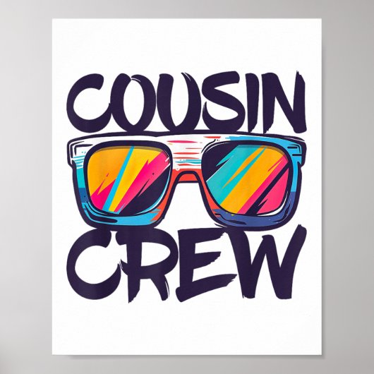 Cousin Crew Shirt Volwassenen Kinder Matching Cous Poster (Voorkant)