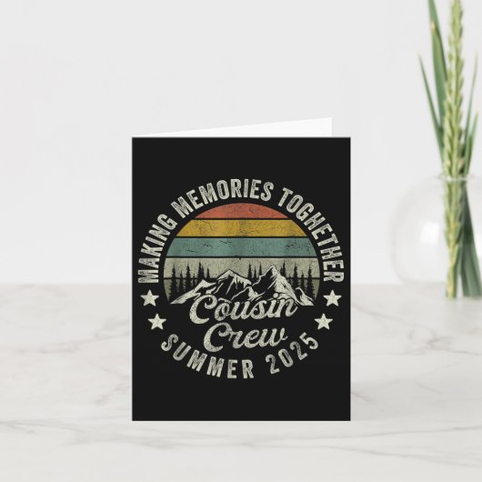 Cousin Crew Shirten, Camping Cousins Zomer 2025 Kaart (Voorkant)