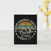 Cousin Crew Shirten, Camping Cousins Zomer 2025 Kaart (Gele Bloem)