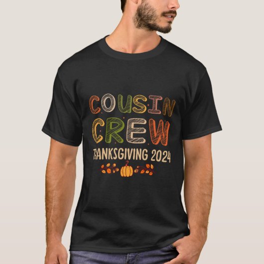 Cousin Crew Thanksgiving 2024 - Bijpassende famili T-shirt (Voorkant)