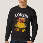 Cousin Crew Turkey Family Matching Thanksgiving Da Trui (Voorkant)
