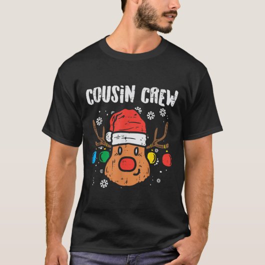 Cousin Crew Xmas Pjs Matching Christmas Pajamas Fo T-shirt (Voorkant)