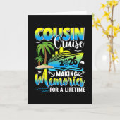 Cousin Cruise 2026 Making Memories For A Lifetime  Kaart (Gele Bloem)