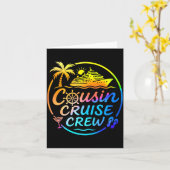 Cousin Cruise Crew Trocal Summer Vacation Matching Kaart (Gele Bloem)