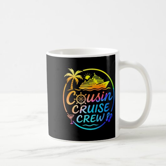 Cousin Cruise Crew Trocal Summer Vacation Matching Koffiemok (Rechts)