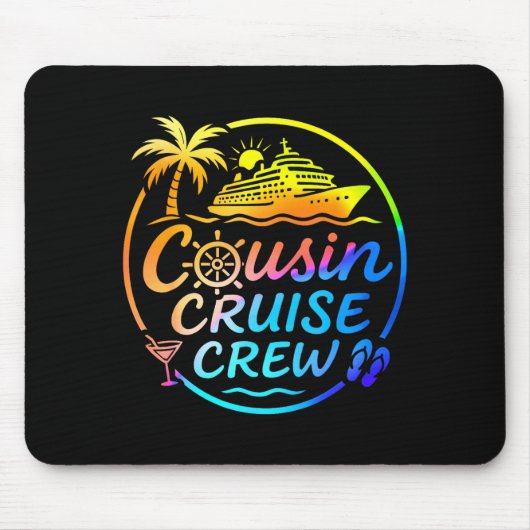 Cousin Cruise Crew Trocal Summer Vacation Matching Muismat (Voorkant)