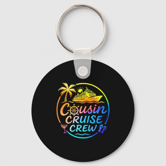 Cousin Cruise Crew Trocal Summer Vacation Matching Sleutelhanger (Voorkant)