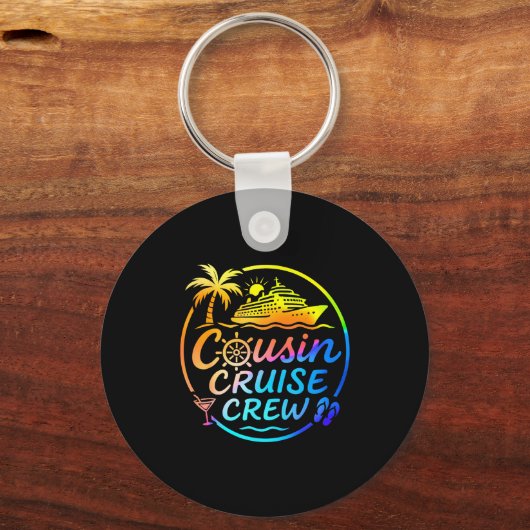 Cousin Cruise Crew Trocal Summer Vacation Matching Sleutelhanger (Voorkant)