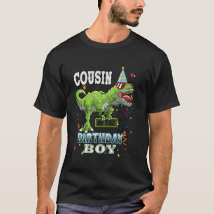 Cousin Dinosaur Funny Cute Birthday Boy Family App T-shirt
