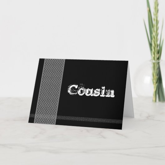 COUSIN - Groomsman - Controles zwart en zilver (Voorkant)