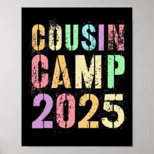 Cousin Kamp 2025 Familie Vakantie Zomer Camping Cr Poster