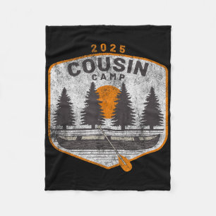 Cousin Kamp 2025 Vintage Kano Kunst Zomer Familie  Fleece Deken