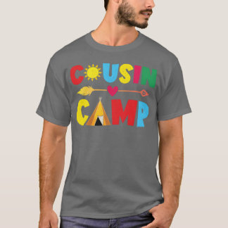 Cousin Kamp Grappige Cousin Zomer Camping meisje T-shirt