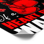 Cousin Of A Heart Warrior Heart Disease Awareness  Poster (Hoek)