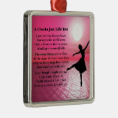 Cousin Poem - Ballerina Metalen Ornament (Rechts)