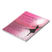 Cousin Poem - Ballerina Notitieblok (Linkerzijde)