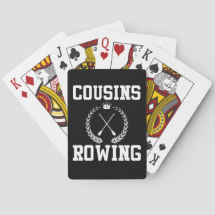 Cousin Roeit Mooi Summers Roeiteam Pokerkaarten