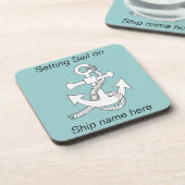 Cousin Set - Scheepsanker Bier Onderzetter (Linkerzijde)