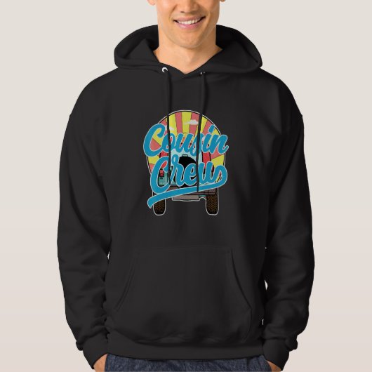 Cousin Squad Camping Outdoor Sunset Summer Camp Co Hoodie (Voorkant)