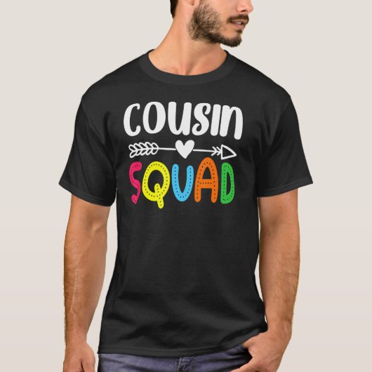 Cousin Squad Crew Family Matching Group Reunion T-shirt (Voorkant)