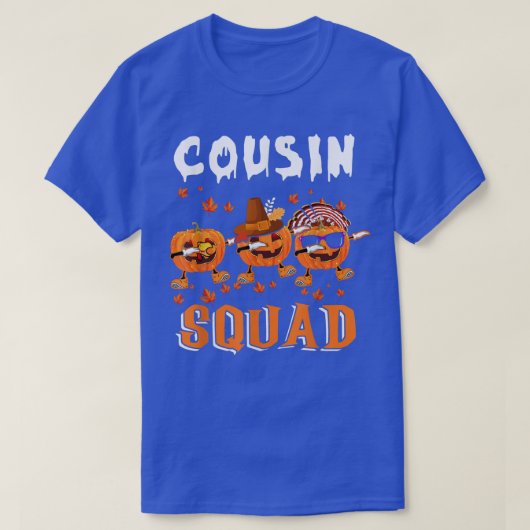 Cousin Squad Thanksgiving Three Dabbing Scary Pump T-shirt (Design voorkant)