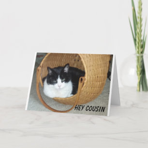 **COUSIN** U BENT DE MEOW BIRTHDAY VAN DE KAT KAART