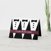 COUSIN - Usher Invitation - Tuxes (Voorkant)