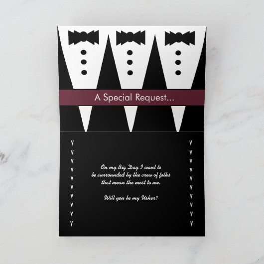 COUSIN - Usher Invitation - Tuxes (Binnen)